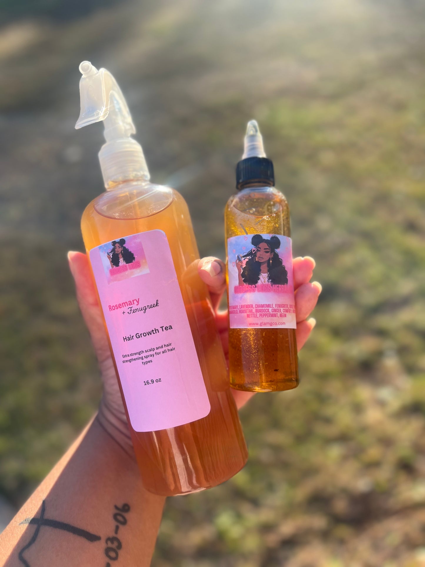 Growth Oil and Hair Tea Bundle